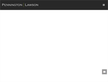 Tablet Screenshot of penningtonlawson.com